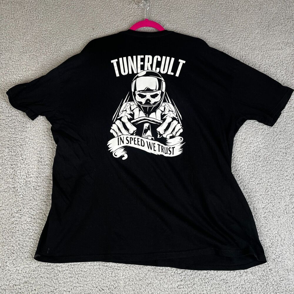 TURNER CULT In Speed We Trust T Shirt Mens 2XL Black Short Sleeve
